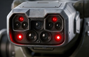 A robot with multiple sensors. EBIND is designed to enable AI teams to create multimodal models.