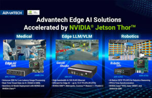 Advantech released Edge AI systems for medical, edge LLMs, and robotics.