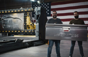 Machina Labs co-founders Babak Raeisinia (left) and Edward Mehr (right).