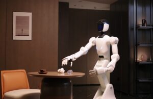 The Quanta robot, shown here, is intended to provide a path to humanoids in the household, says X Square Robot.