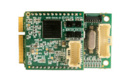The PCI Express Mini Card, part of the mPCIe-DAAI16-8F Family.