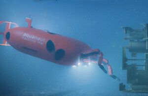 Nauticus Robotics' Aquanaut robot underwater.