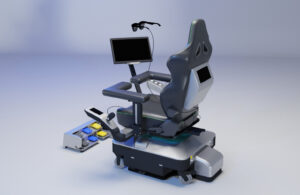 The SSi Mantra tele-surgeon console.